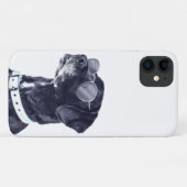 眼鏡付き犬iPhone 11ケース Case-Mate iPhoneケース (裏面(横))