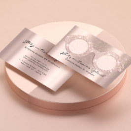 眼鏡光学式眼鏡検査バラ赤面 名刺