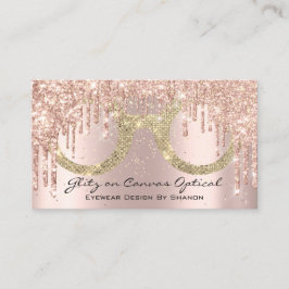 眼鏡光学式眼鏡検査バラ金ゴールド 名刺