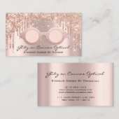 眼鏡光学式眼鏡眼鏡バラ火花 名刺 (正面/裏面)