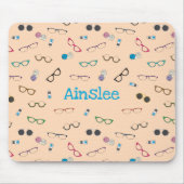 眼鏡及びレ連絡ンズ マウスパッド (正面)