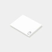 眼鏡可愛いおもしろいアニマのヒップスターラビットバニー ポストイット (アングル)