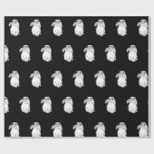 眼鏡可愛いおもしろいアニマのヒップスターラビットバニー ラッピングペーパー (フラット)