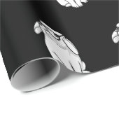 眼鏡可愛いおもしろいアニマのヒップスターラビットバニー ラッピングペーパー (ロールコーナー)