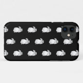 眼鏡可愛いおもしろいアニマのヒップスターラビットバニー Case-Mate iPhoneケース (裏面(横))
