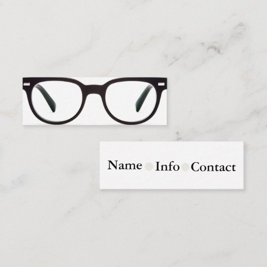 眼鏡名刺 スキニー名刺 (正面/裏面)