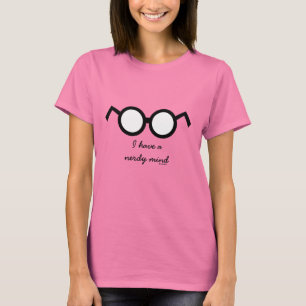 眼鏡女子オタク心おかしなシャツ Tシャツ