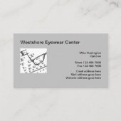 眼鏡店ビジネスカード 名刺 (正面)