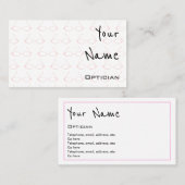 眼鏡技師の名刺を"エコーします" 名刺 (正面/裏面)