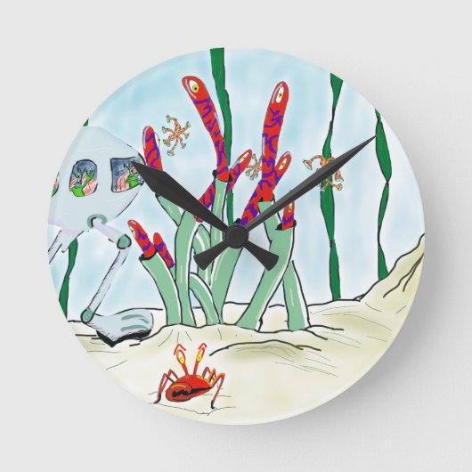 眼鏡技師の悪夢 ラウンド壁時計 (正面)