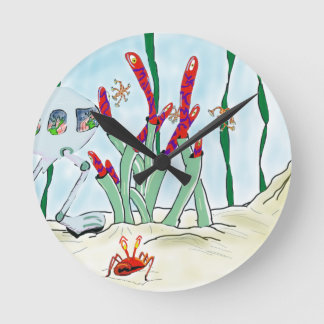 眼鏡技師の悪夢 ラウンド壁時計