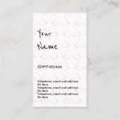 眼鏡技師の正札を"エコーします" 名刺 (正面)
