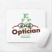眼鏡技師--視力検査表のギフト マウスパッド (マウス)
