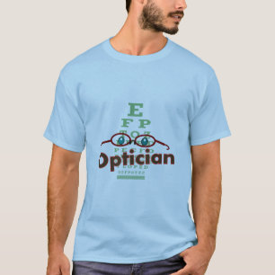 眼鏡技師--視力検査表のギフト Tシャツ
