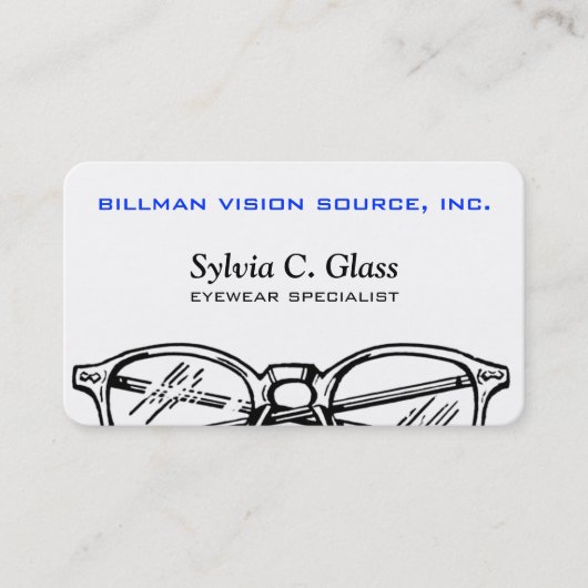 眼鏡接眼光学ビジョン 名刺 (正面)