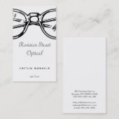 眼鏡改装眼鏡装用光学ビジョン 名刺 (正面/裏面)