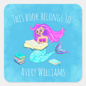 眼鏡本きらめく付き人魚は スクエアシール (正面)