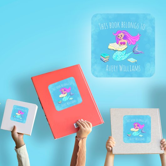 眼鏡本きらめく付き人魚は スクエアシール