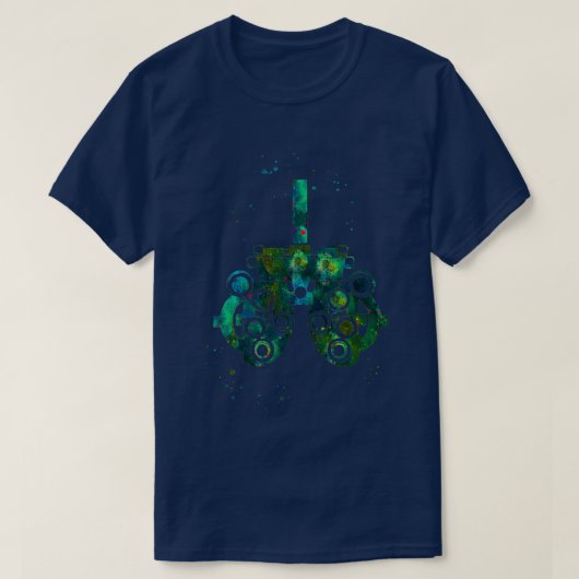 眼鏡検眼装置4 Tシャツ (デザイン正面)
