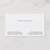 眼鏡用アイウェアの視力覚醒剤付き 予約カード (裏面)