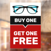 眼鏡用光学式店の窓のリンクサインテンプレート ウィンドウサイン (シート2)