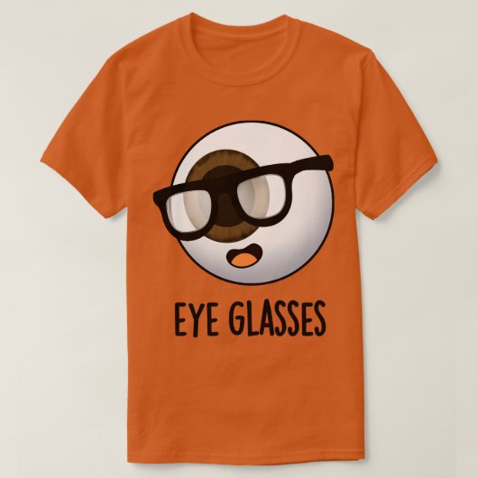眼鏡目おもしろい球パンス1 Tシャツ (デザイン正面)