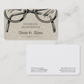 眼鏡眼鏡スペックル 名刺 (正面/裏面)