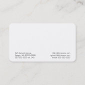 眼鏡眼鏡スペックル 名刺 (裏面)