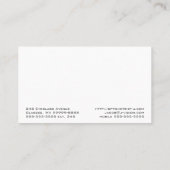 眼鏡眼鏡眼鏡検眼視モダン 名刺 (裏面)