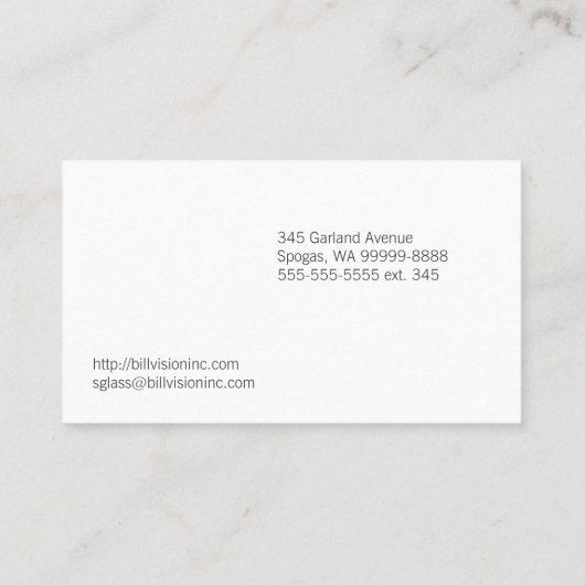 眼鏡装用光学ビジョン 名刺 (裏面)