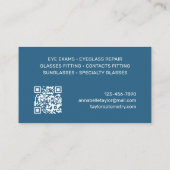 眼鏡視眼鏡視眼鏡視眼鏡検査 名刺 (裏面)