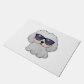 眼鏡間抜けマルチーズクラシックTシャツ ドアマット (アングル)