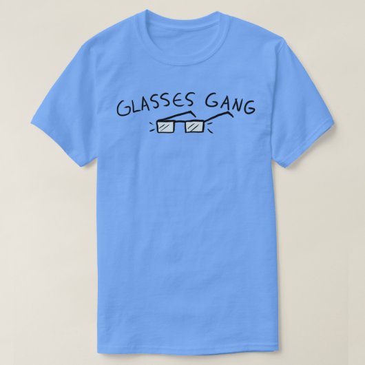眼鏡集団1 Tシャツ (デザイン正面)