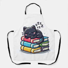 眼鏡頭が切れる入り黒猫 – カおもしろいートゥー エプロン