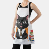 眼鏡頭が切れる入り黒猫 – カおもしろいートゥー エプロン (インサイチュ)