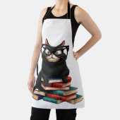 眼鏡頭が切れる入り黒猫 – カおもしろいートゥー エプロン (インサイチュ)