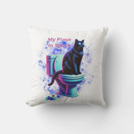 眼鏡頭が切れる入り黒猫 – カおもしろいートゥー クッション