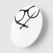 眼鏡 ラウンド壁時計 (傾斜)