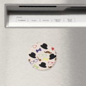 眼鏡、帽子、口ひげ マグネット (インサイチュ (食洗機))