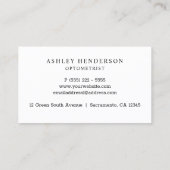 眼鏡| Optician名刺 名刺 (裏面)