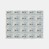 眼黒色腫認識度リボンフリースブランケット フリースブランケット (正面(横))