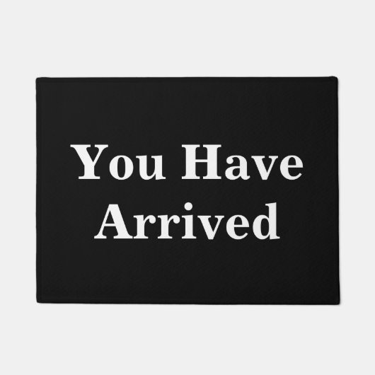 着かれたおもしろいがあります ドアマット (正面)