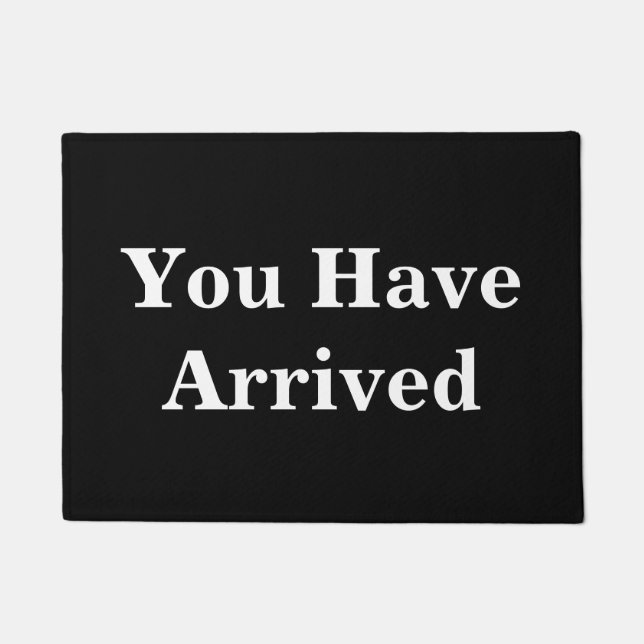 着かれたおもしろいがあります ドアマット (正面)