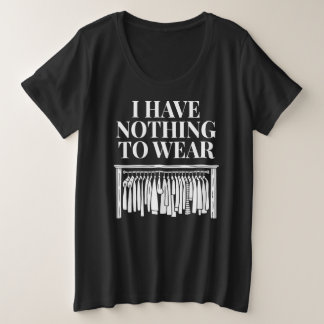 着るものがない プラスサイズTシャツ