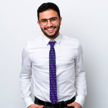 着エレガント物ペッグ柄ネックタイ