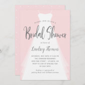 着モダン衣編集可能色ブライダルシャワー招待状 シーズンカード (正面/裏面)