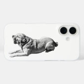 着実な視線 – ラブラドールポーズ Case-Mate iPhoneケース (裏面 (横))