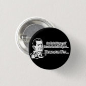 着実に飲むレトロのパーティーの人 缶バッジ (正面&裏面)