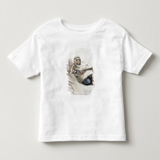 着席させたアラビア人 トドラーTシャツ (正面)