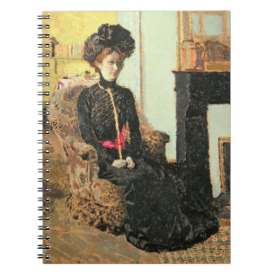 着席させたWoman 1901年 ノートブック